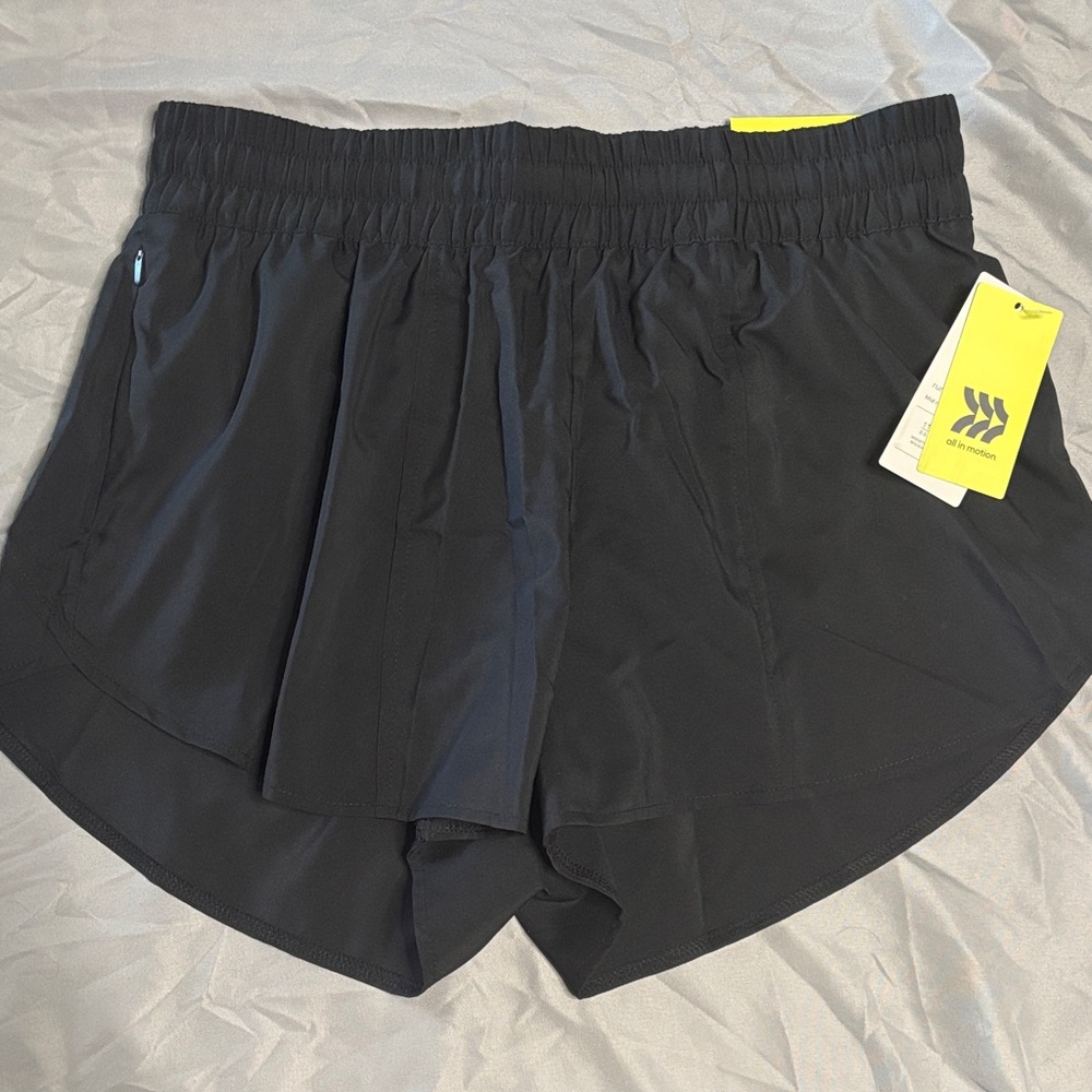 NWT All in Motion Black Women's Active Shorts - Lightweight Running Shorts
